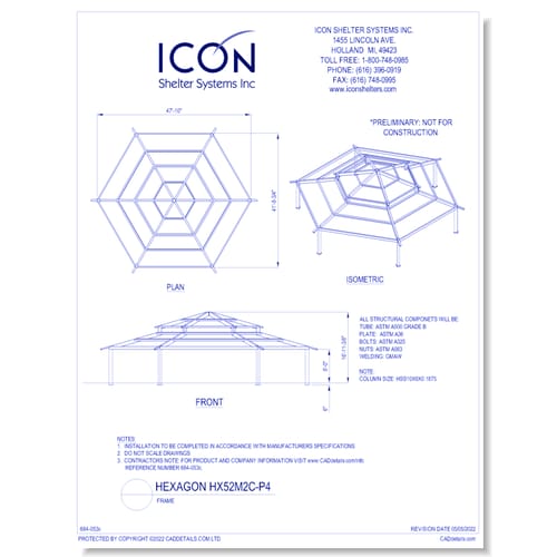 Hexagon HX52M2C-P4 - Frame