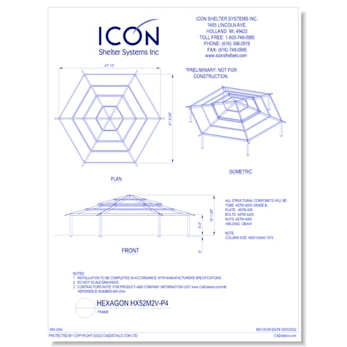 Hexagon HX52M2V-P4 - Frame