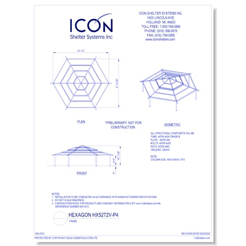 Hexagon HX52T2V-P4 - Frame