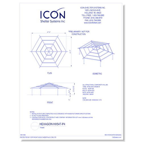 Hexagon HX52T-P4 - Frame