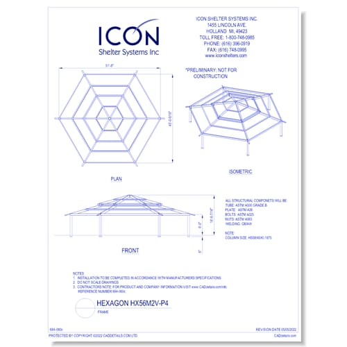 Hexagon HX56M2V-P4 - Frame