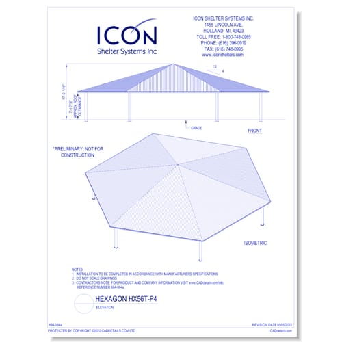 Hexagon HX56T-P4 - Elevation