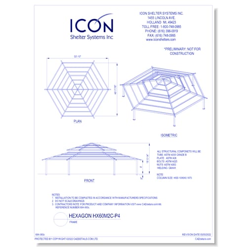 Hexagon HX60M2C-P4 - Frame