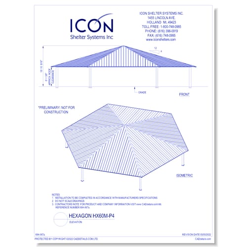 Hexagon HX60M-P4 - Elevation