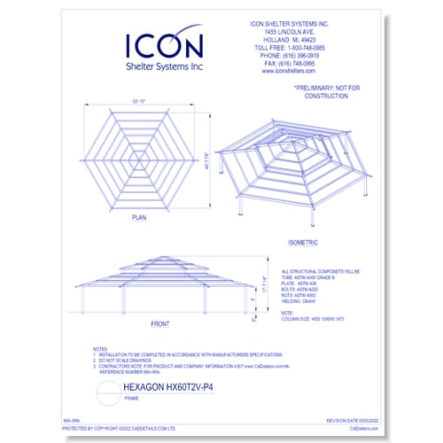 Hexagon HX60T2V-P4 - Frame