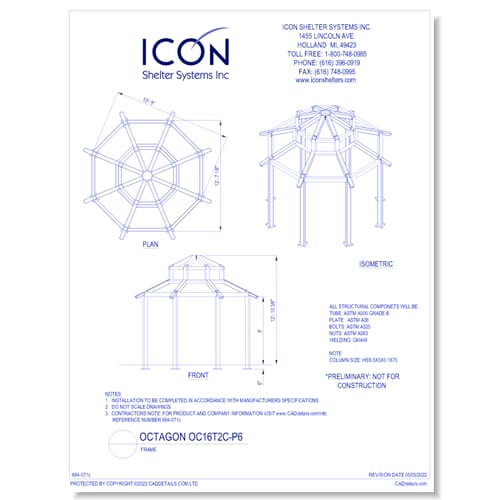Octagon OC16M2C-P6 - Frame
