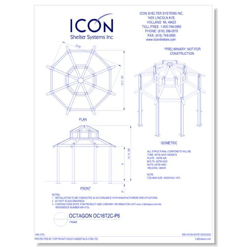 Octagon OC16T2C-P6 - Frame
