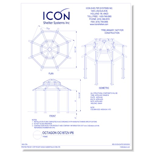 Octagon OC16T2V-P6 - Frame