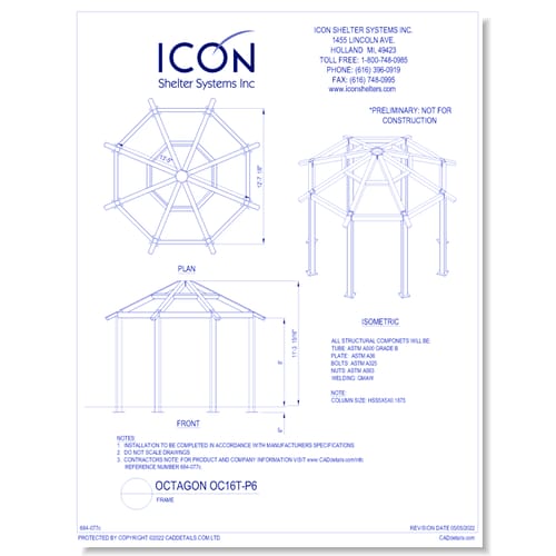Octagon OC16T-P6 - Frame