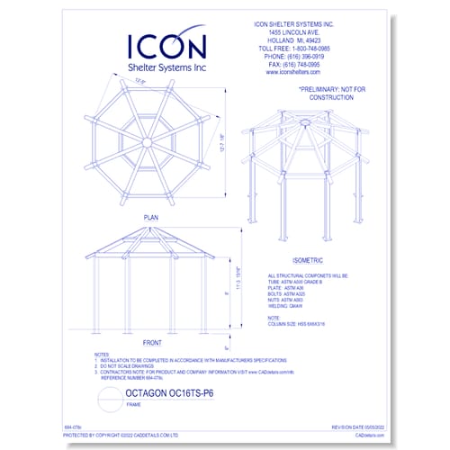 Octagon OC16TS-P6 - Frame