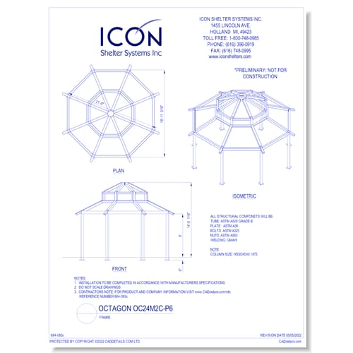 Octagon OC24M2C-P6 - Frame