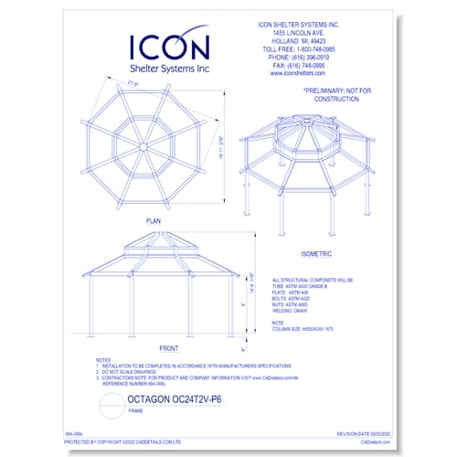 Octagon OC24T2C-P6 - Frame