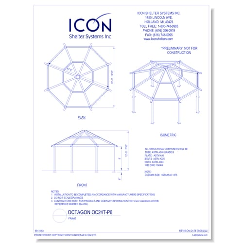 Octagon OC24T-P6 - Frame