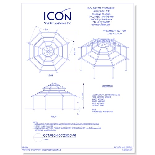 Octagon OC32M2C-P6 - Frame
