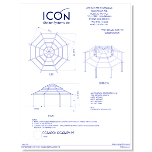 Octagon OC32M2V-P6 - Frame