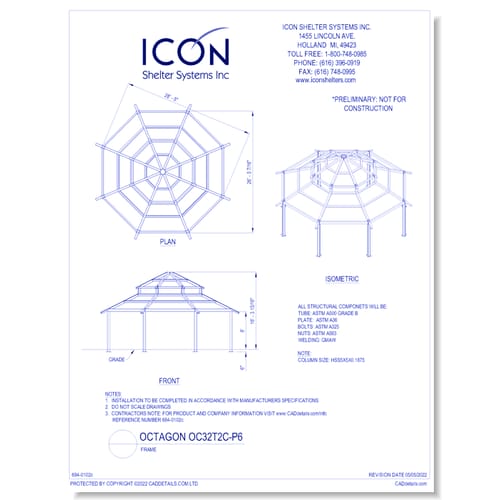 Octagon OC32T2C-P6 - Frame