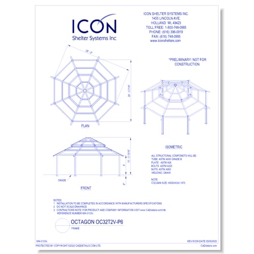 Octagon OC32T2V-P6 - Frame