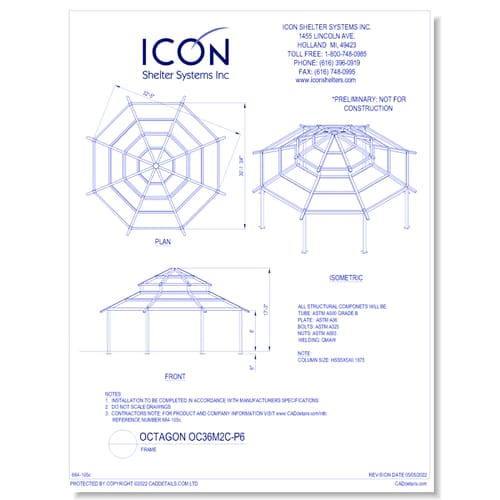 Octagon OC36M2C-P6 - Frame