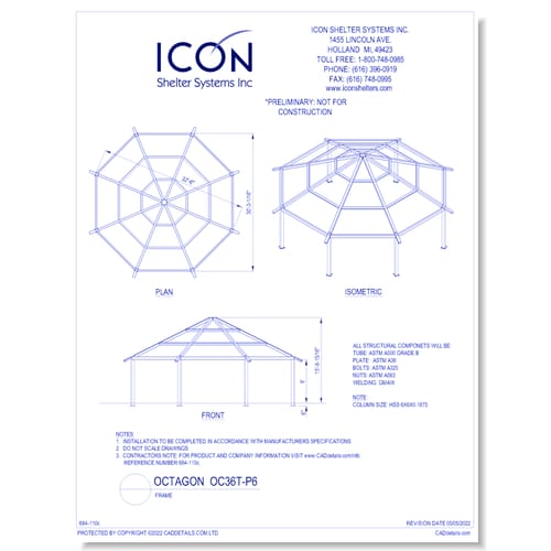 Octagon OC36T-P6 - Frame