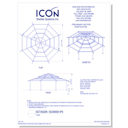 Octagon OC40M2V-P4 - Frame