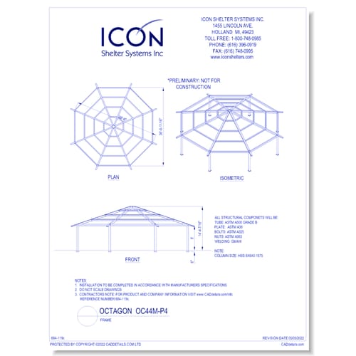 Octagon OC44M-P4 - Frame