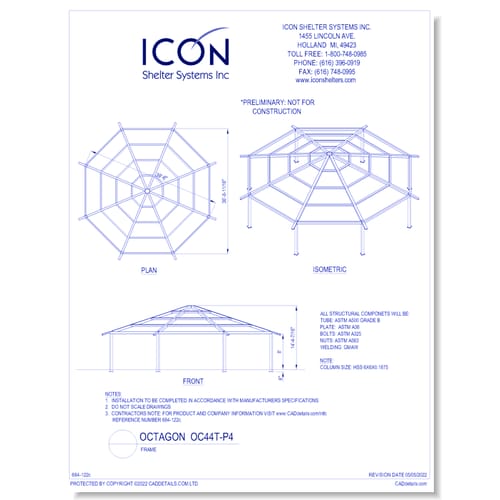 Octagon OC44T-P4 - Frame
