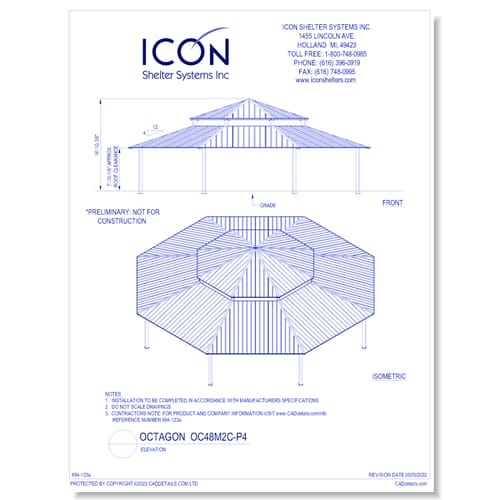Octagon OC48M2C-P4 - Elevation