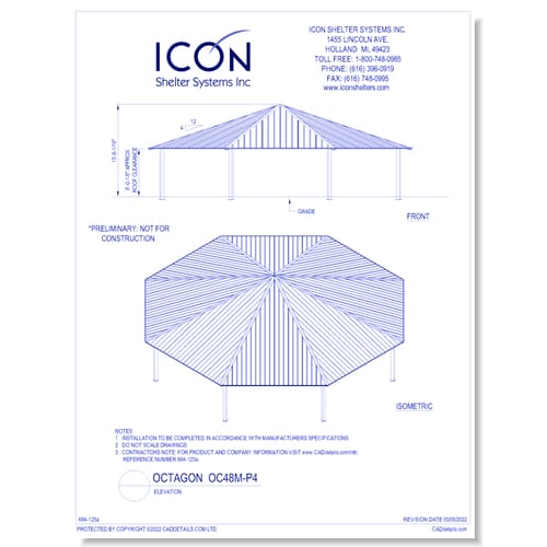 Octagon OC48M-P4 - Elevation