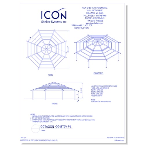 Octagon OC48T2V-P4 - Frame