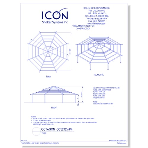 Octagon OC52T2V-P4 - Frame