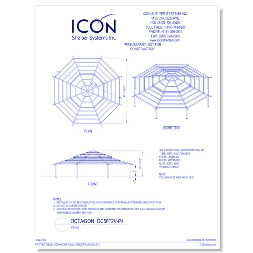 Octagon OC56T2V-P4 - Frame