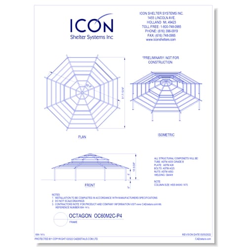 Octagon OC60M2C-P4 - Frame
