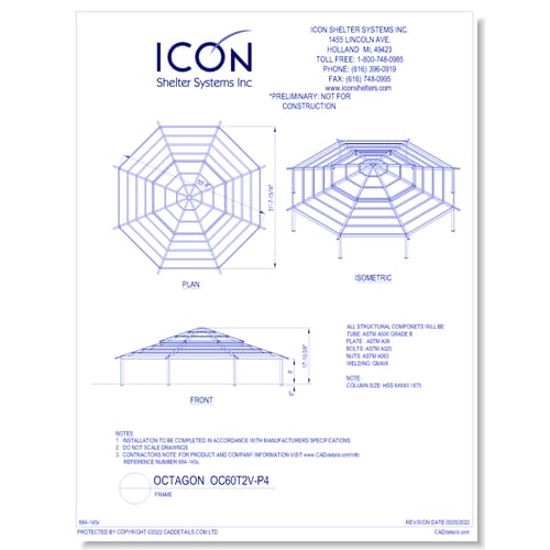 Octagon OC60T2V-P4 - Frame