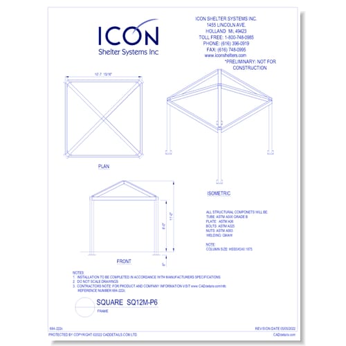 Square SQ12M-P6 - Frame