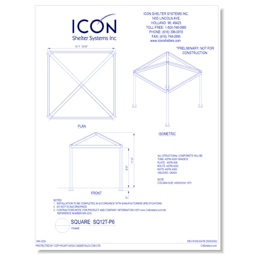 Square SQ12T-P6 - Frame
