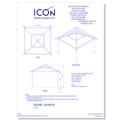 Square SQ16M-P6 - Frame