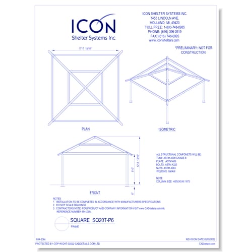 Square SQ20T-P6 - Frame