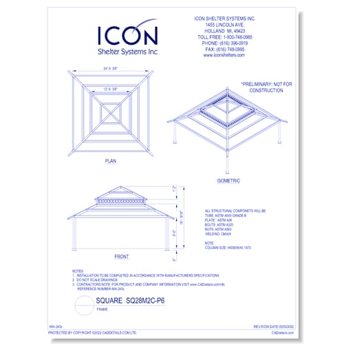 Square SQ28M2C-P6 - Frame