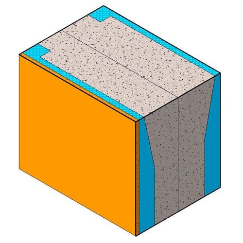 (FOR-010) Amvic 8 Inch Tapered Top Form