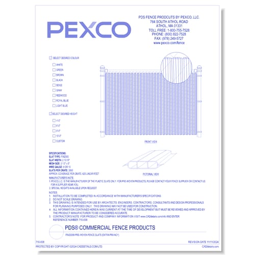 FIN2000® Pre-Woven Fence Slats (Extra Privacy)