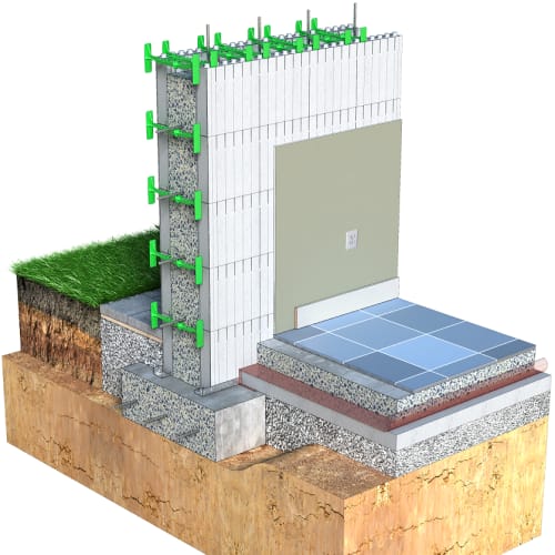 Quad-Lock ICF Walls - R28 Details