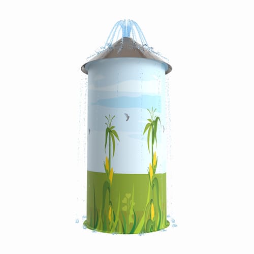 Silo Shower Cornstalk
