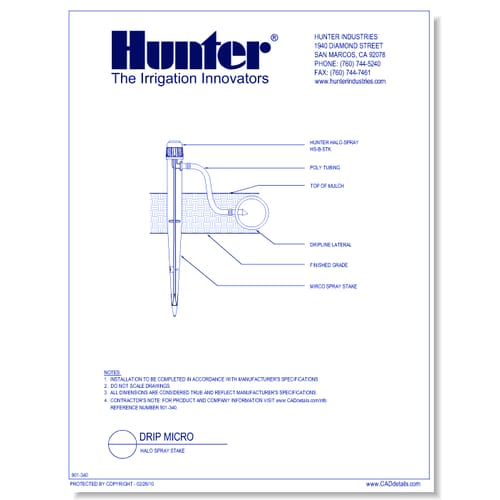 Drip Micro -  Halo Spray Stake