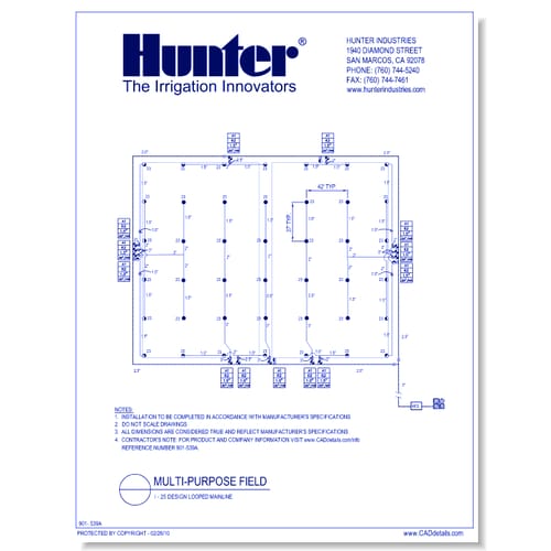 Multi-Purpose Field - I-25 Design Looped Mainline