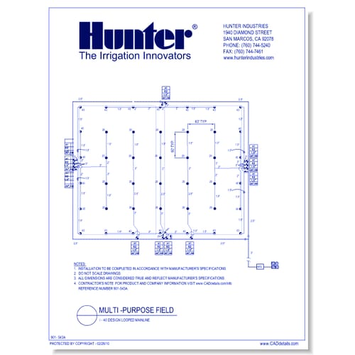 Multi-Purpose Field - I-40 Design Looped Mainline