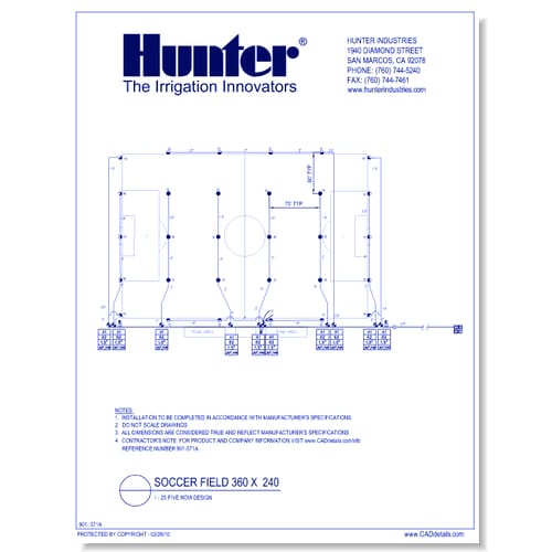 Soccer Field 360 x 240 I-25 Five Row Design (1 of 2)