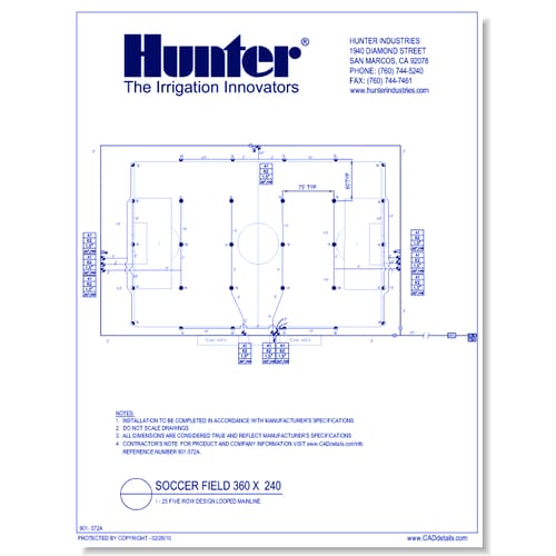 Soccer Field 360 x 240 I-25 Five Row Design Looped Mainlne (1 of 2)