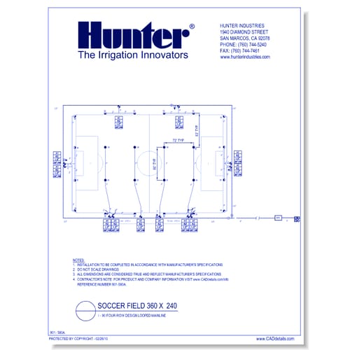 Soccer Field 360 x 240 I-90 Four Row Design Looped Mainlne (1 of 2)