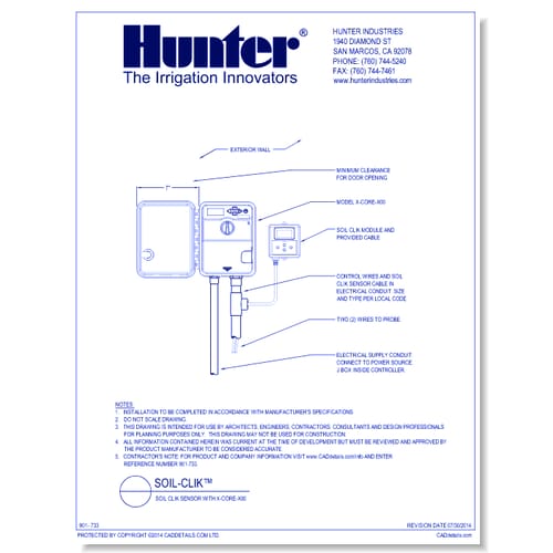 SOIL CLIK SENSOR WITH X-CORE-X00