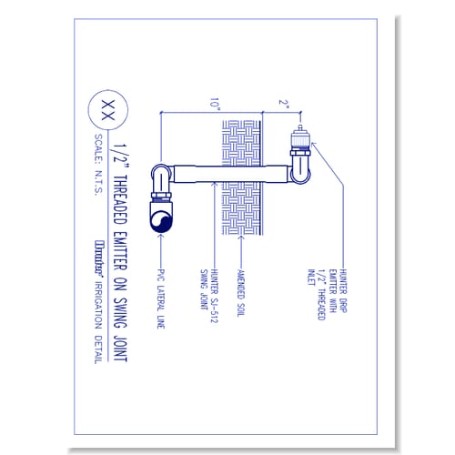 Drip Emitters - Emitter on Swing Joint